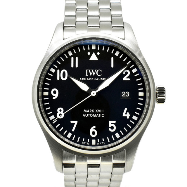 IWC　パイロットウォッチ マーク18　IW327011　ブラック　40mm　USED　中古