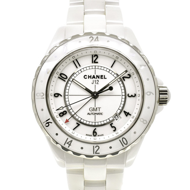 シャネル　CHANEL　J12　GMT　H2126　ホワイトセラミック　自動巻　42mm　世界2000本限定　USED　中古
