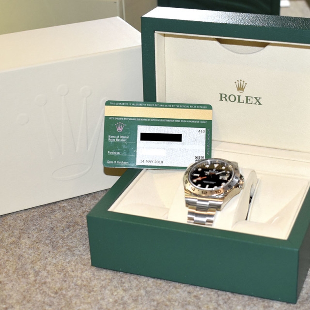 ロレックス　Rolex 時計箱 ロレックス ROLEX エクスプローラー2 Ref.216570 ブラック ランダム番