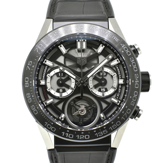 タグホイヤー　TAG HEUER　カレラ ホイヤー02T フライングトゥールビヨン　CAR5A8Y.FC6377　45mm　USED　中古　