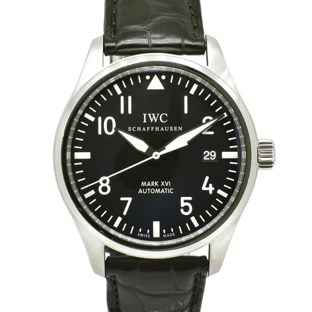 IWC　マーク16　IW325501　SS　ブラック　革ベルト　自動巻　39mm　USED　中古