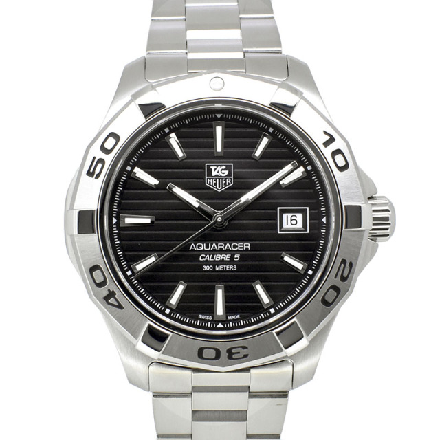 タグホイヤー　TAG HEUER　アクアレーサー キャリバー5　WAP2010.BA0830　自動巻　ブラック　41mm　USED　中古