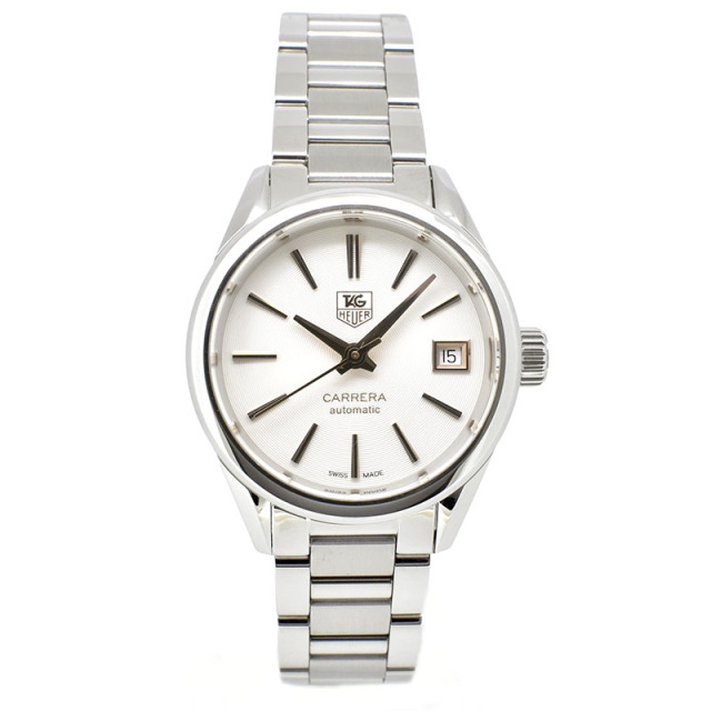 タグホイヤー　TAG HEUER　カレラ　WAR2412.BA0776　自動巻き　シルバー　SS　28mm　レディース　USED　中古
