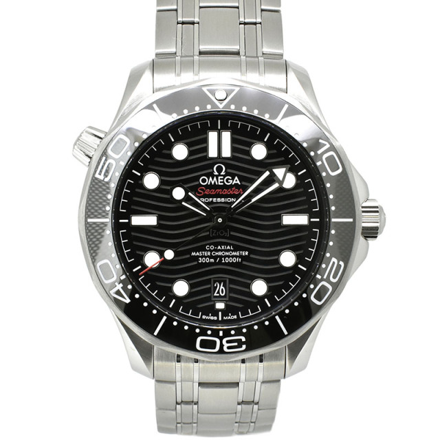 オメガ　OMEGA　シーマスター300 コーアクシャル マスタークロノメーター　210.30.42.20.01.001　ブラック　42mm　USED　中古