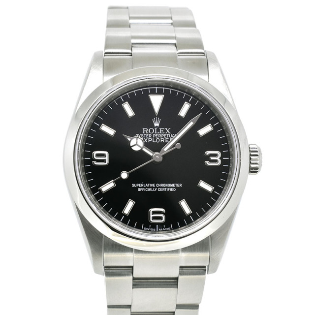 ロレックス　ROLEX　エクスプローラー1　Ref.114270　SS　36mm　メンズ　ブラック　V番　USED　中古