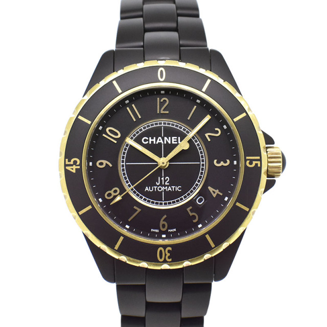シャネル　CHANEL　J12 キャリバー3125 フルマット　H2918　18KYG×セラミック　自動巻　42mm　USED　中古