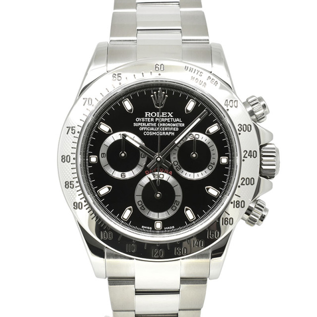 ロレックス　ROLEX　デイトナ　Ref.116520　SS　ブラック　ランダム番　最終鏡面バックル　USED　中古