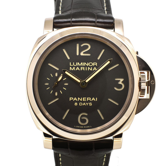 パネライ　PANERAI　ルミノールマリーナ 8デイズ オロロッソ　PAM00511　44mm　18KRG　P番　手巻き　USED　中古