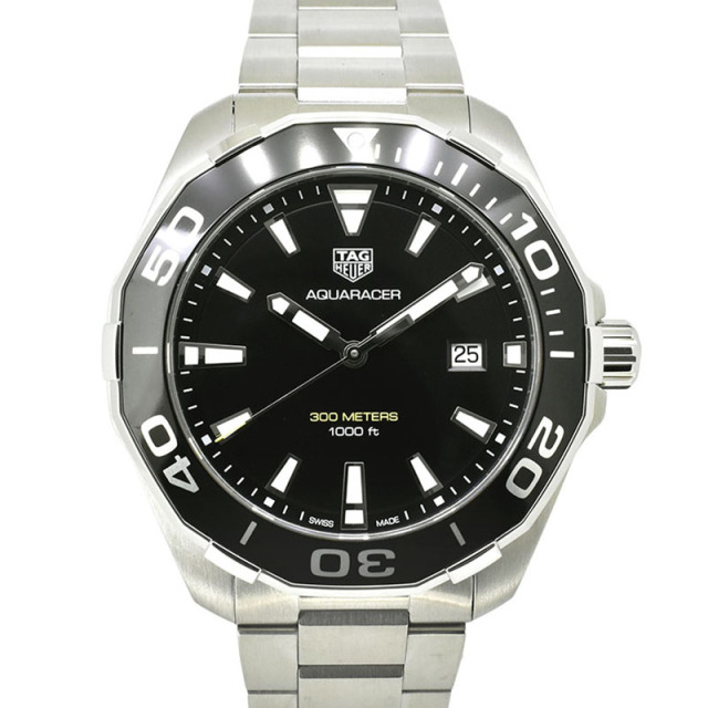 タグホイヤー　TAG HEUER　アクアレーサー 300M　WAY101A.BA0746　43mm　ブラック　SS　クォーツ　USED　中古