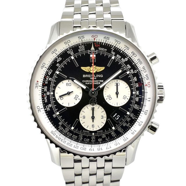 ブライトリング BREITLING ナビタイマー01 A022B01NP 自動巻 ブラック SS 43mm USED 中古