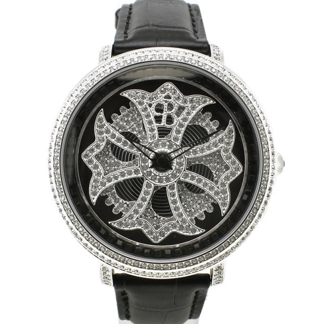 ブリラミコ　BRILLAMICO　リリー　46.5mm　クォーツ　スワロフスキー　未使用品