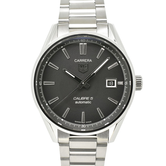 タグホイヤー　TAG HEUER　カレラ キャリバー5　WAR211A.BA0782　SS　ブラック　39mm　USED　中古