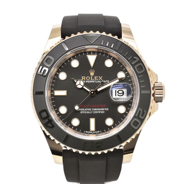 ロレックス　ROLEX　ヨットマスター40　Ref.116655　エバーローズゴールド　ブラック　ラバー　USED　中古
