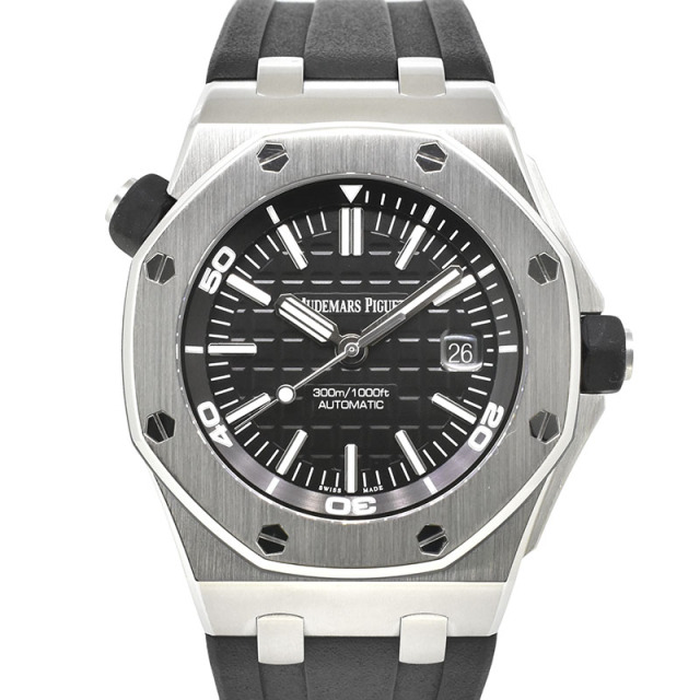オーデマ・ピゲ　AUDEMARS PIGUET　ロイヤルオーク オフショアダイバー　15710ST.OO.A002CA.01　ラバー　ブラック　SS　42mm　USED　中古