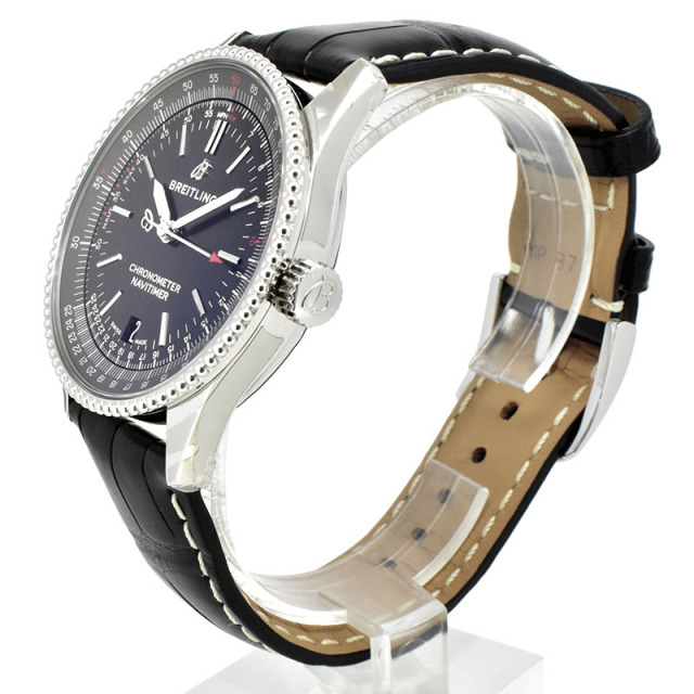 ブライトリング BREITLING ナビタイマー1 オートマチック38 A165B-1WBA SS 革ベルト 新品アウトレット