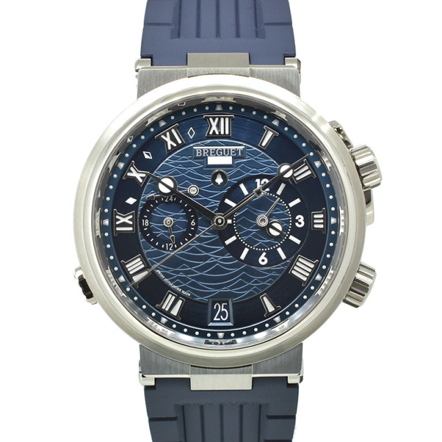 ブレゲ　BREGUET　マリーン アラーム ミュージカル 5547　5547BB/Y2/5ZU　40mm　18KWG　USED　中古