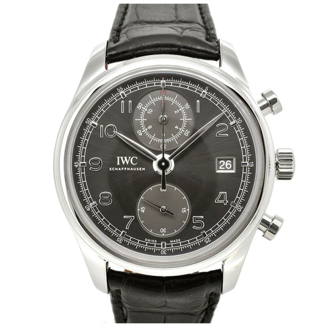 IWC　ポルトギーゼ クロノグラフ クラシック　IW390404　SS　グレー　42mm　USED　中古