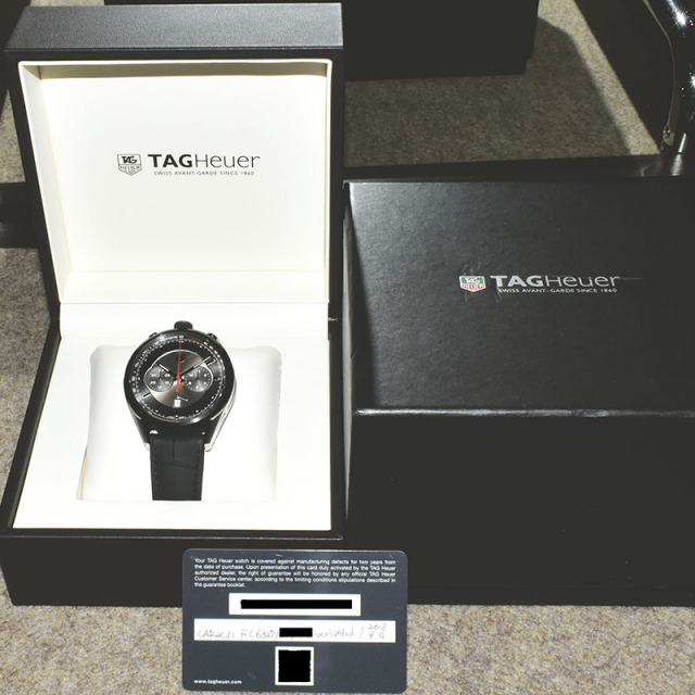 タグホイヤー TAG HEUER カレラ1887 クロノグラフ ジャックホイヤー記念モデル CAR2C11.FC6327 45mm USED 中古