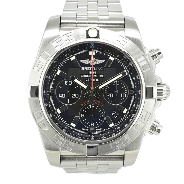 ブライトリング　BREITLING　クロノマット44 フライングフィッシュ　A010B08PA　オニキスブラック　SS　44mm　USED　中古