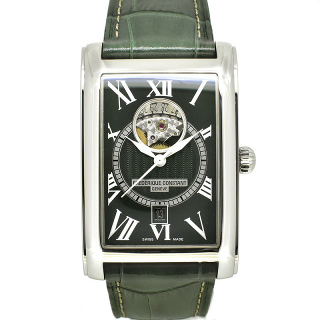 フレデリック・コンスタント　FREDERIQUE CONSTANT　カレ ハートビート　FC-315DGS4C26　世界200本限定　グリーン　30.7×47mm　USED　中古