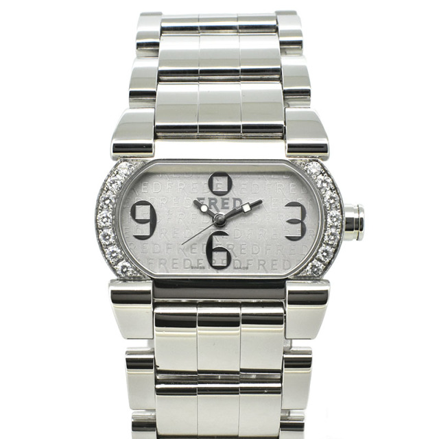 フレッド FRED ムーブワン ベゼルダイヤ FD012112 シルバー 21×32.5mm  