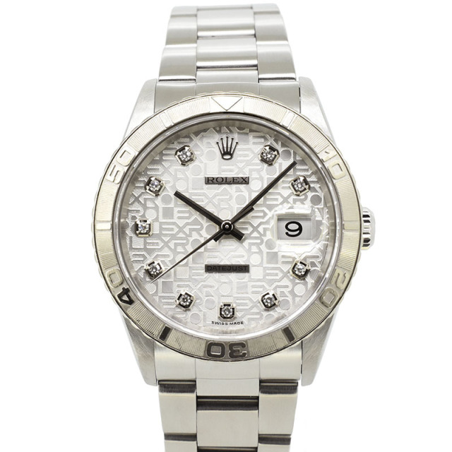 ロレックス　ROLEX　デイトジャスト サンダーバード　16264G　10Pダイヤ　シルバーコンピューター　F番　USED　中古