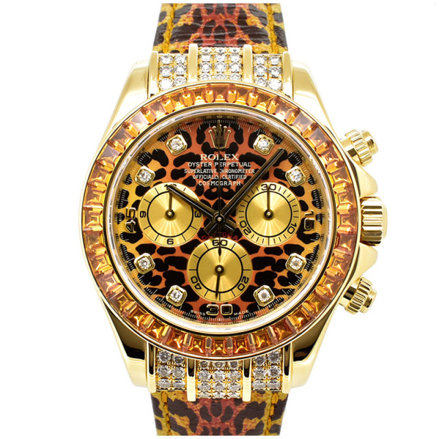 ロレックス　ROLEX　デイトナ　レパード　116598SACO　K18YG　M番　40mm　USED　中古