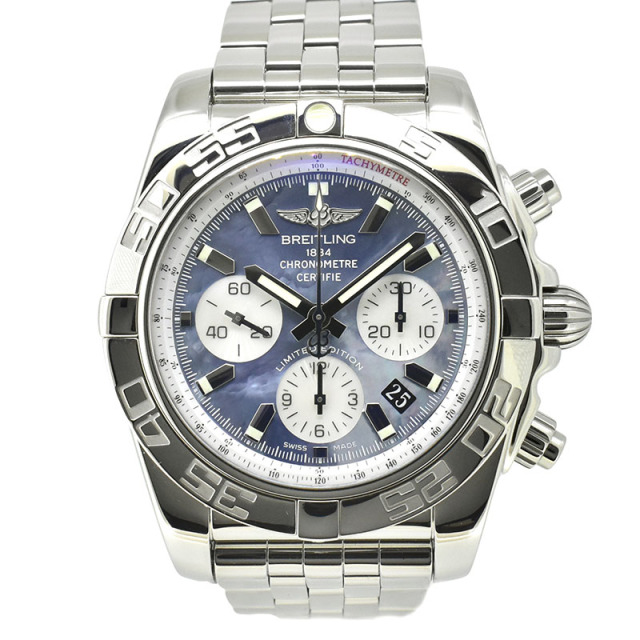 ブライトリング　BREITLING　クロノマット44　A011BWJPA　ブラック×ホワイトシェル　SS　44mm　日本400本限定　USED　中古