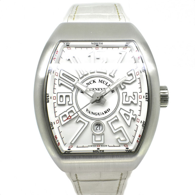 フランクミュラー　FRANCK MULLER　ヴァンガード　V45SCDT  ホワイト　53.7×44mm　USED　中古