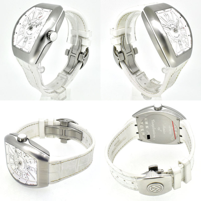 フランクミュラー FRANCK MULLER ヴァンガード V45SCDT ホワイト 53.7×44mm USED 中古