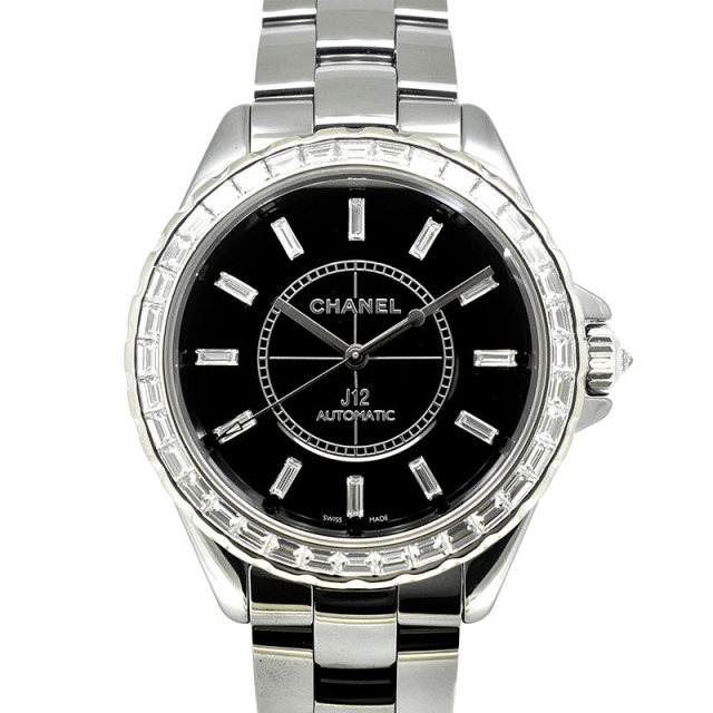 シャネル　CHANEL　J12 クロマティック ジュエリー　H3155　バケットダイヤ　41mm　USED　中古