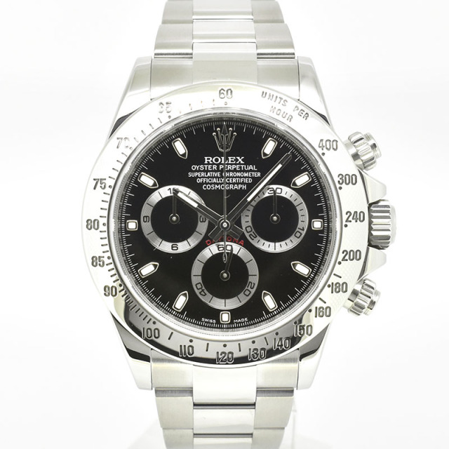 ロレックス　ROLEX　デイトナ　Ref.116520　SS　ブラック　ランダム番　最終鏡面バックル　USED　中古