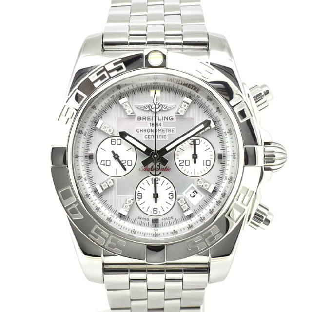ブライトリング　BREITLING　クロノマット44　A011G86PA　グレーパールダイヤモンド　44mm　USED　中古