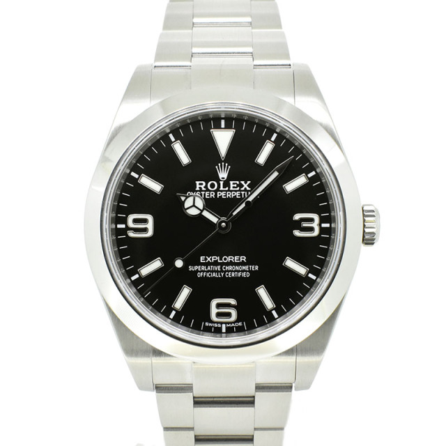 ロレックス　ROLEX　エクスプローラー1　Ref.214270　39mm　クロマライト　ブラック　USED　中古