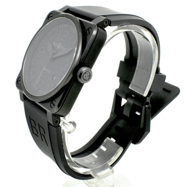 ベル ロス Bell Ross Br03 92 Phantom ファントム Pvd ラバーベルト 42mm Used 中古