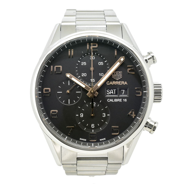 タグホイヤー　TAG HEUER　カレラ クロノグラフ エレガンス キャリバー16　CV2A1AB.BA0738　ブラック　USED　中古