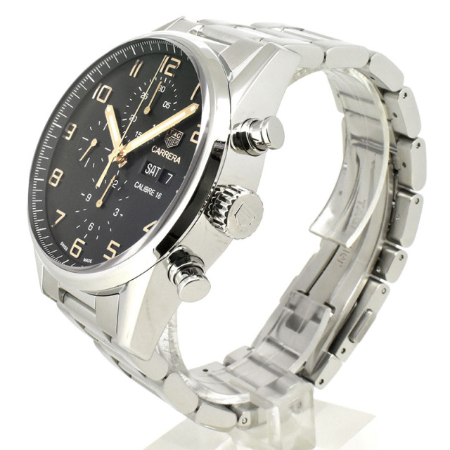 タグホイヤー TAG HEUER カレラ クロノグラフ エレガンス キャリバー16 CV2A1AB.BA0738 ブラック USED 中古
