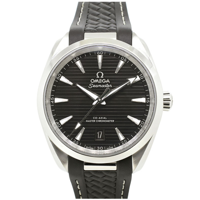 オメガ　OMEGA　シーマスター アクアテラ マスタークロノメーター　220.12.38.20.01.001　ブラック　ラバーベルト　38mm　USED　中古