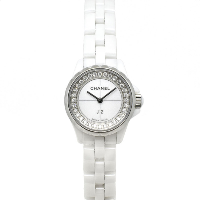 シャネル　CHANEL　J12　XS　H5237　19mm　フランジダイヤ　レディース　USED　中古