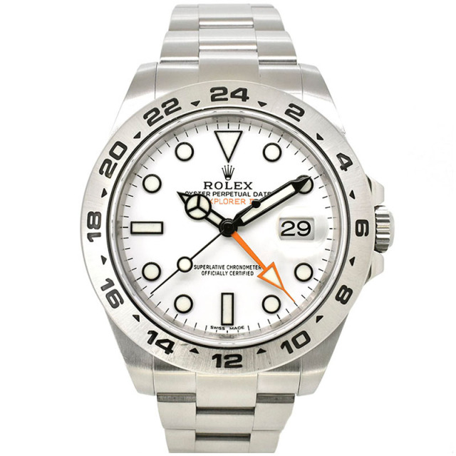 ロレックス　ROLEX　エクスプローラー2　Ref.216570　ホワイト　ランダム番　USED　中古