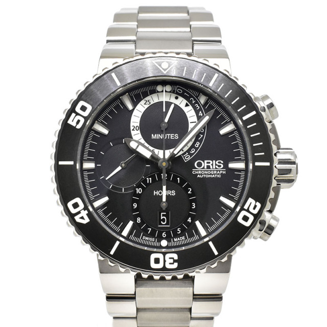 オリス　ORIS　カルロス・コステ クロノグラフ リミテッドエディション　674 7655 7184　46mm　世界2000本限定　USED　中古