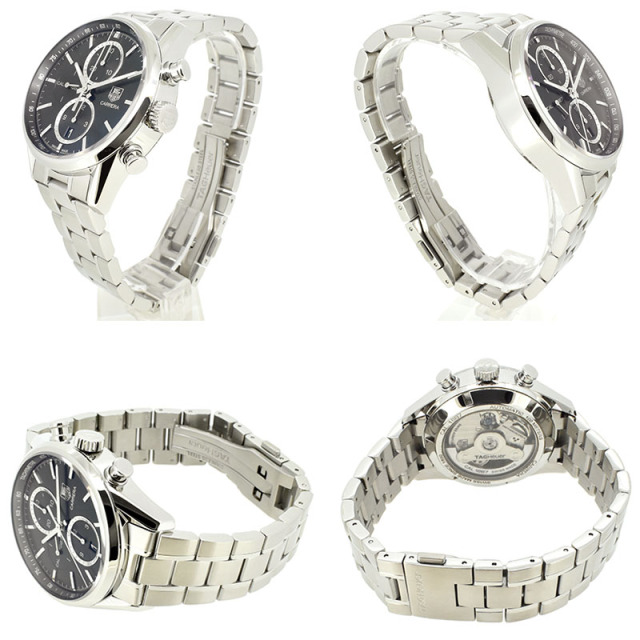 タグホイヤー TAG HEUER カレラクロノ キャリバー1887 CAR2110.BA0720 41mm SS ブラック 自動巻 USED 中古