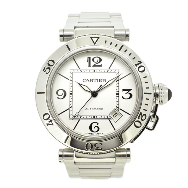 Cartierカルティエ パシャ シータイマー W31080M7 SS シルバー カルティエ CARTIER パシャ シータイマー W31080M7 SS シルバー 40.5mm