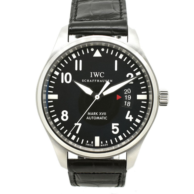 IWC　マーク17　IW326501　ブラック　SS　41mm　革　USED　中古