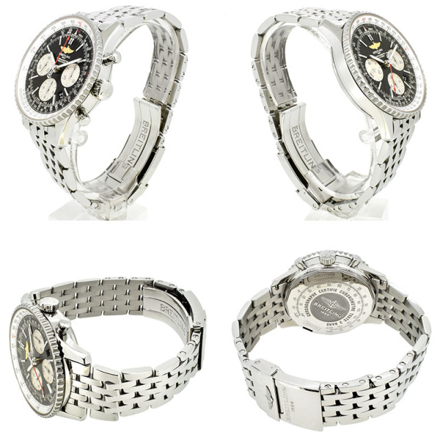 ブライトリング BREITLING ナビタイマー01 A022B01NP 自動巻 ブラック SS 43mm USED 中古