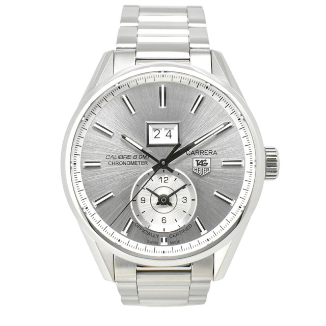 タグホイヤー TAG HEUER カレラ グランドデイト キャリバー8 GMT WAR5011.BA0723 41mm USED 中古