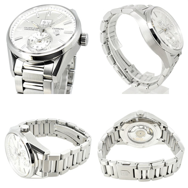 タグホイヤー TAG HEUER カレラ グランドデイト キャリバー8 GMT WAR5011.BA0723 41mm USED 中古