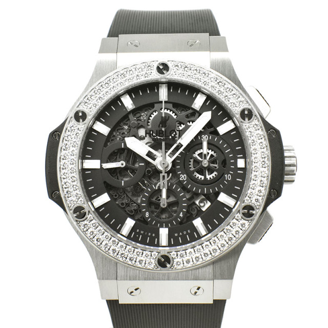 ウブロ　HUBLOT　ビッグバン アエロバン ベゼルダイヤ　311.SX.1170.RX.1104　SS　44mm　USED　中古