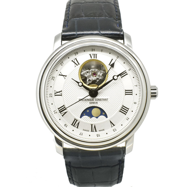 フレデリック・コンスタント　FREDERIQUE CONSTANT　クラシック ハートビート ムーンフェイズ　FC-335MC4P6　SS　シルバー　40mm　USED　中古