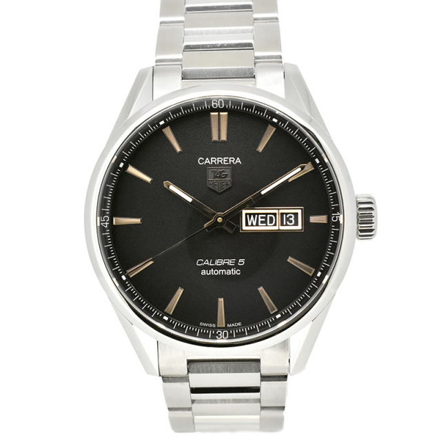 タグホイヤー TAG HEUER カレラ デイデイト キャリバー5 WAR201C.BA0723 41mm SS ブラック USED 中古